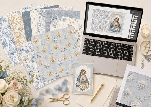 What Are Catholic Digital Papers? How to Use Them for Scrapbooking, Design, and Faith-Based Projects