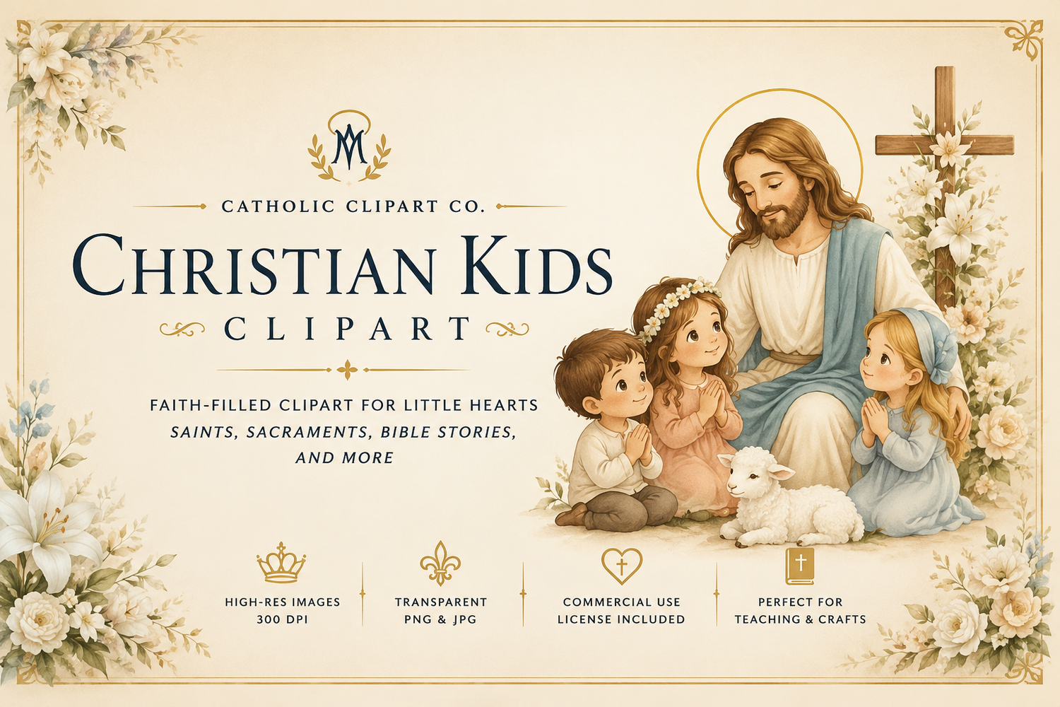 Christian Kids Clipart