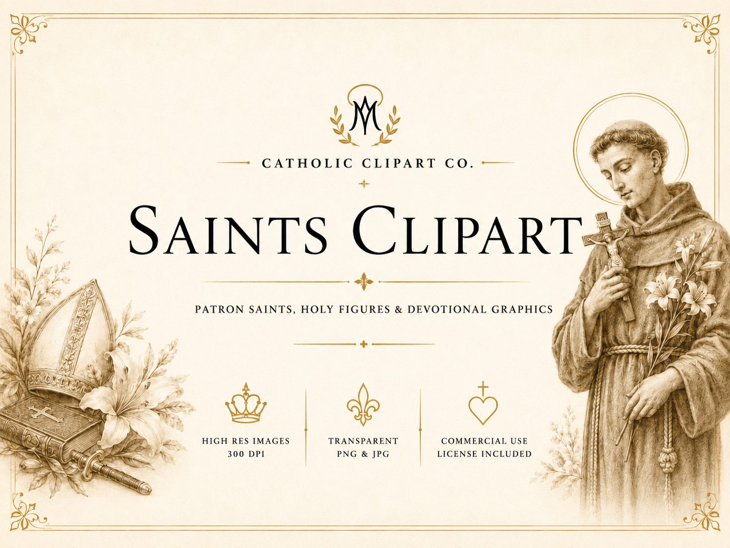 Catholic Saints Clipart