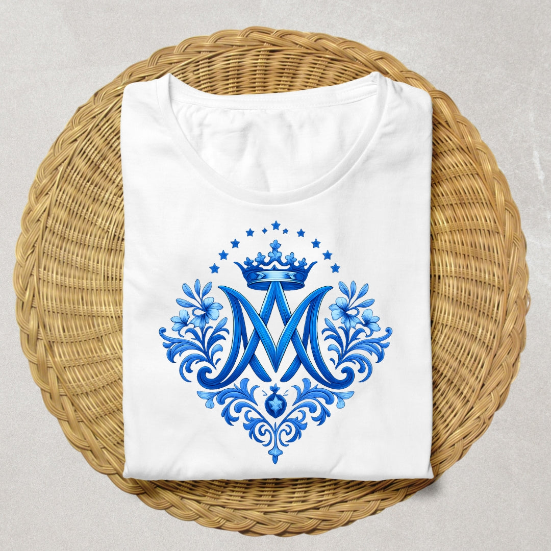 Catholic Marian monogram PNG for religious design / Monograma mariano católico PNG para diseño religioso