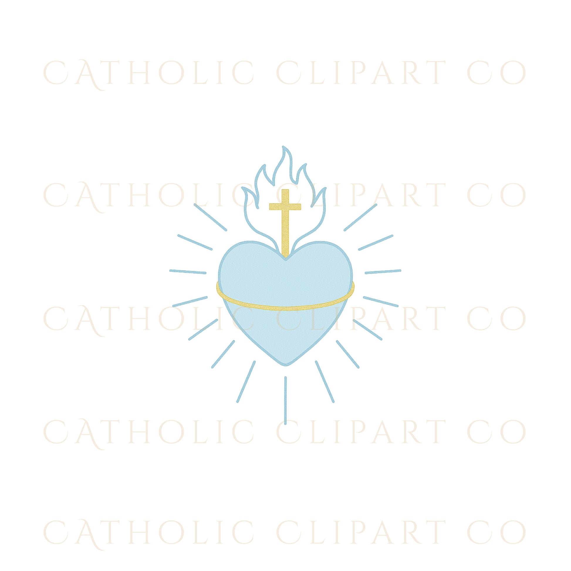 12 star Marian halo blue and gold Catholic clipart — Halo mariano de 12 estrellas azul y dorado clipart católico