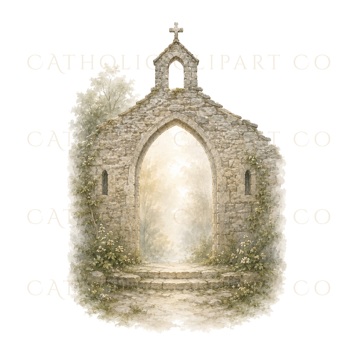 Our Lady of Knock Clipart PNG Bundle, Catholic Marian Apparition Clipart, Commercial Use Catholic PNG, Saint John & Lamb Altar