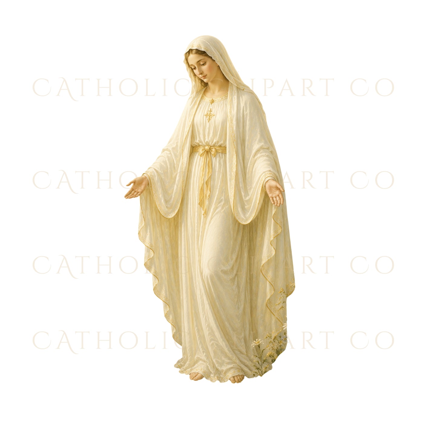 Our Lady of Champion Clipart PNG, Marian Apparition Clipart, Catholic Saint Mary PNG Bundle, Religious Clipart Commercial Use