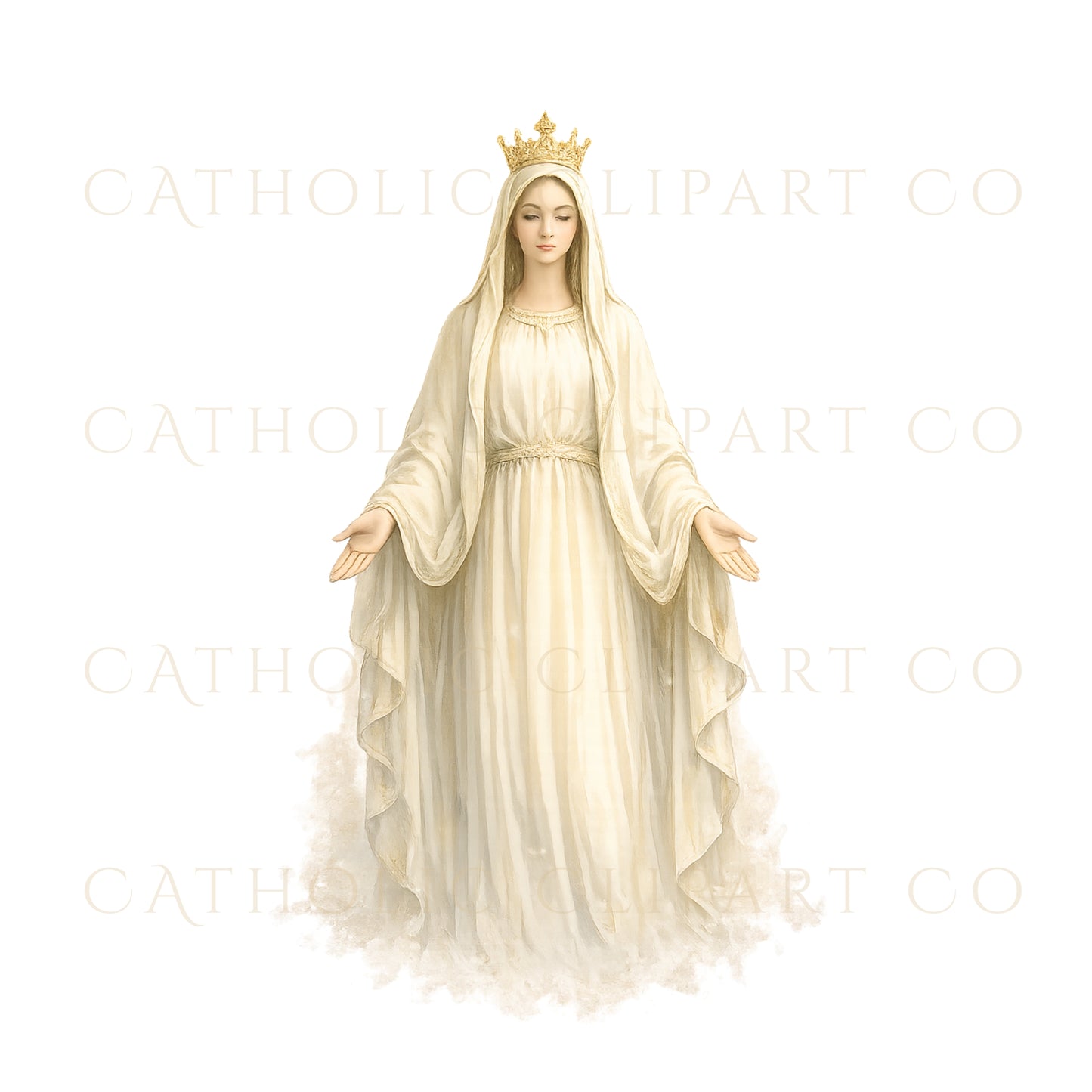 Our Lady of Knock Clipart PNG Bundle, Catholic Marian Apparition Clipart, Commercial Use Catholic PNG, Saint John & Lamb Altar