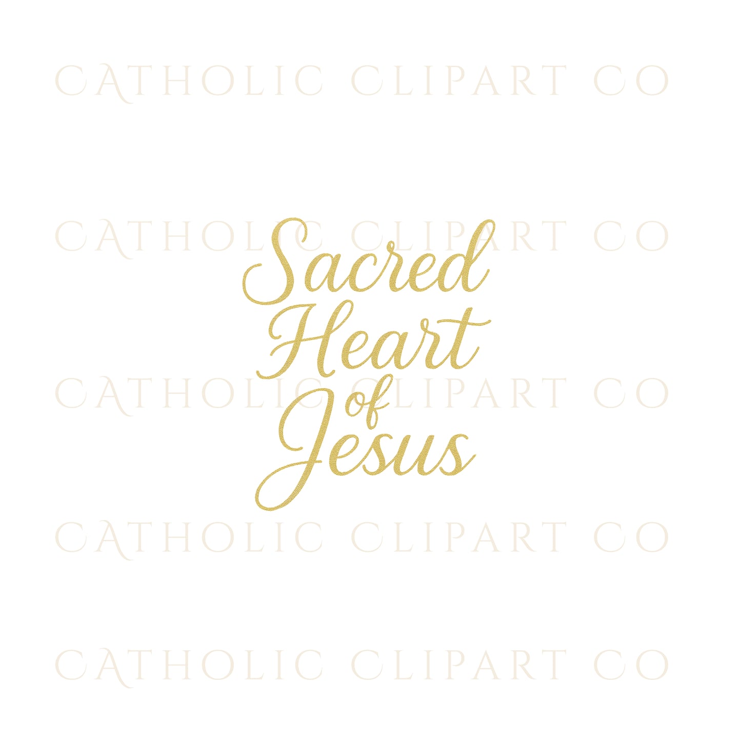 Gold Sacred Hearts Clipart Bundle, Sacred Heart of Jesus & Immaculate Heart of Mary, Catholic Gold Foil PNG JPG Set