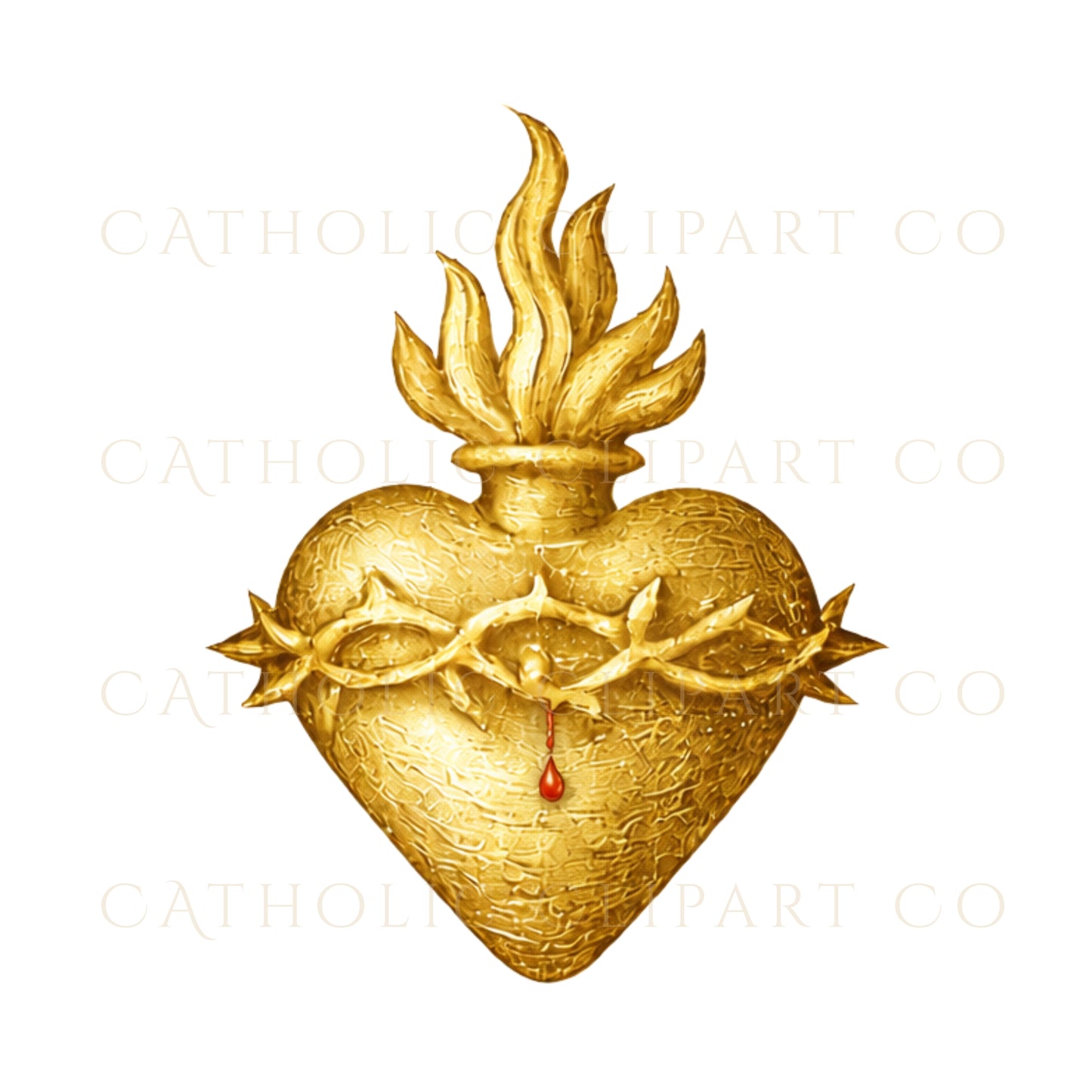 Sacred Heart Catholic Symbol Suite | IHS, Eucharist, Cross & Marian Emblems PNG | Catholic Wedding and Sacramental Designs