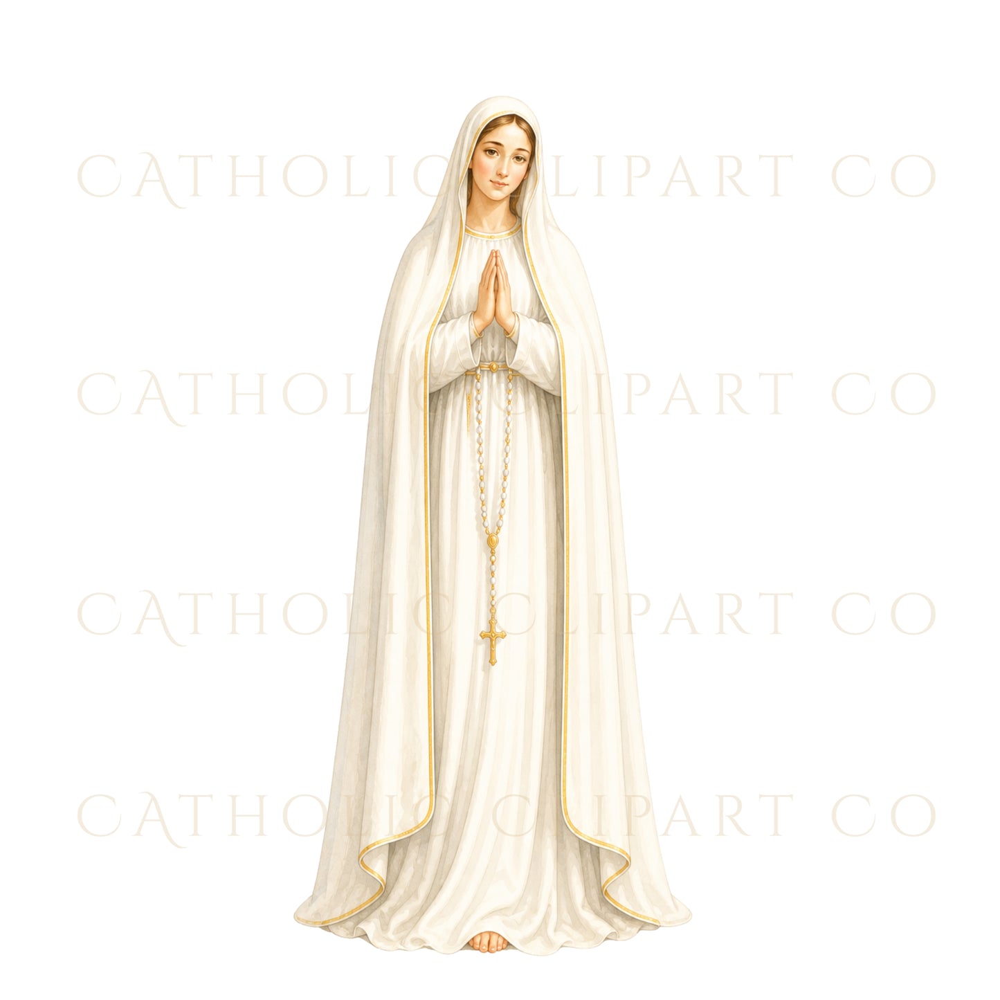 Our Lady of Fatima Clipart PNG, Catholic Marian Clipart Set, Virgin Mary Fatima, Religious Clipart, Miracle of the Sun, Commercial Use Art