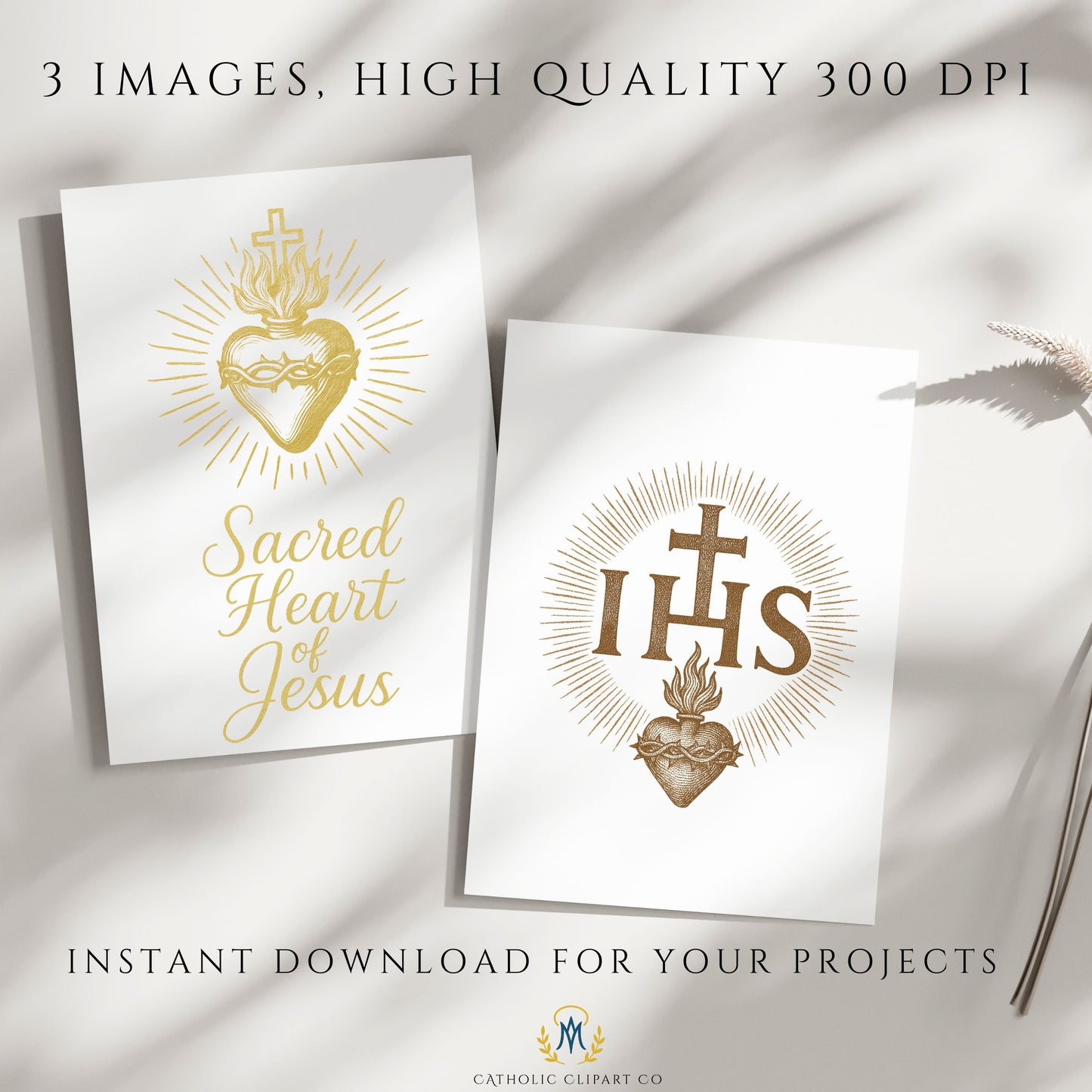 Catholic Sacred Heart of Jesus religious clipart PNG | Clipart católico del Sagrado Corazón de Jesús PNG