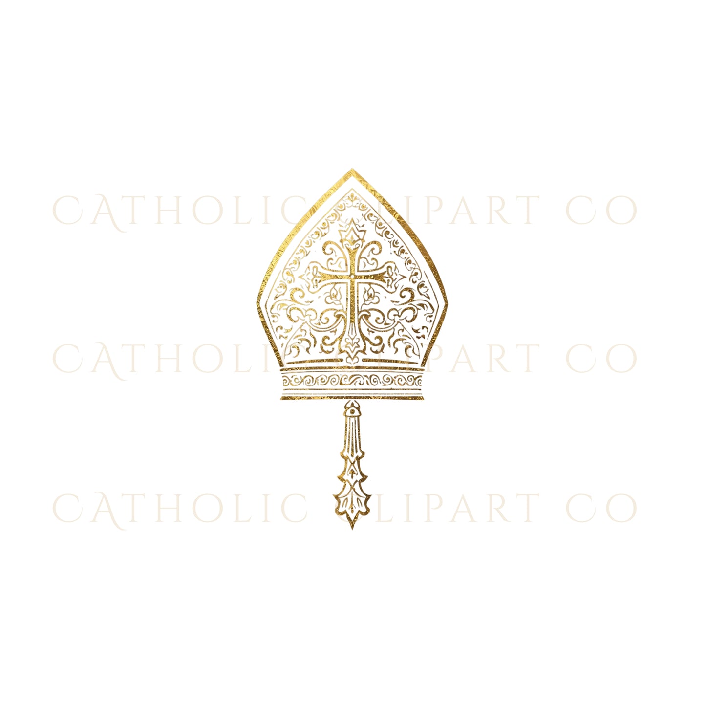 Gold Catholic Sacramental Symbols Clipart Bundle | 10 Gold Sacrament Icons | Catholic PNG | Baptism Communion Confirmation Art