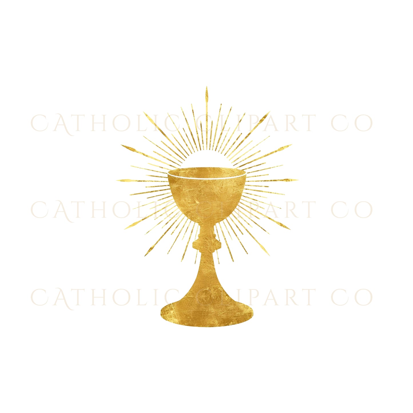Gold Catholic Sacramental Symbols Clipart Bundle | 10 Gold Sacrament Icons | Catholic PNG | Baptism Communion Confirmation Art