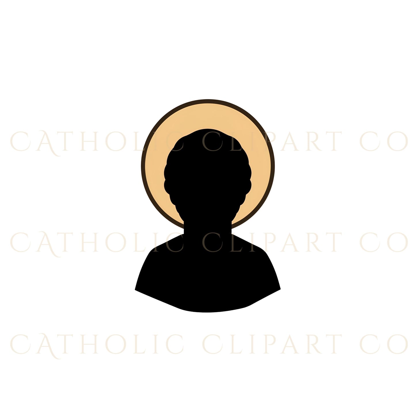 Catholic Saint Clipart Bundle | Saint Outline SVG PNG JPG | Religious Silhouette Pack for Cricut, Christian Art, Faith Design