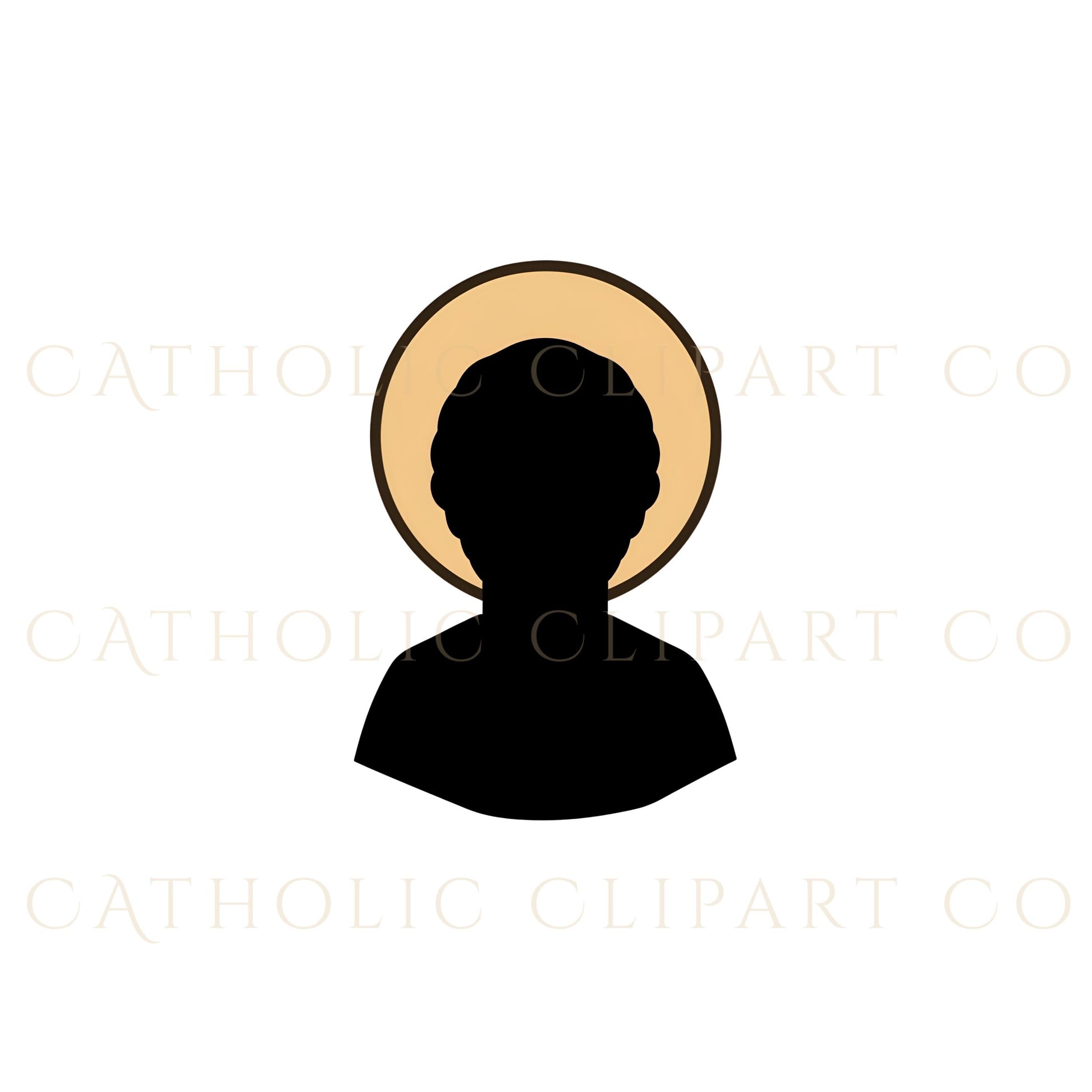 Catholic Saint Clipart Bundle | Saint Outline SVG PNG JPG | Religious Silhouette Pack for Cricut, Christian Art, Faith Design