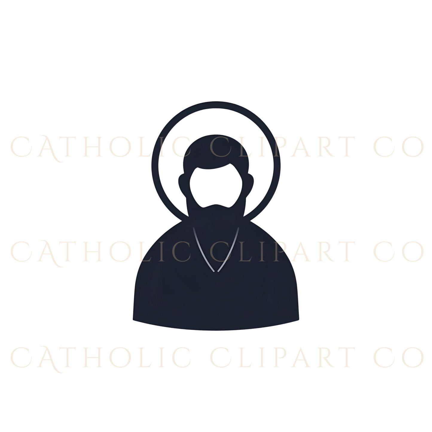 Holy figure silhouette pack, siluetas sagradas para diseño gráfico