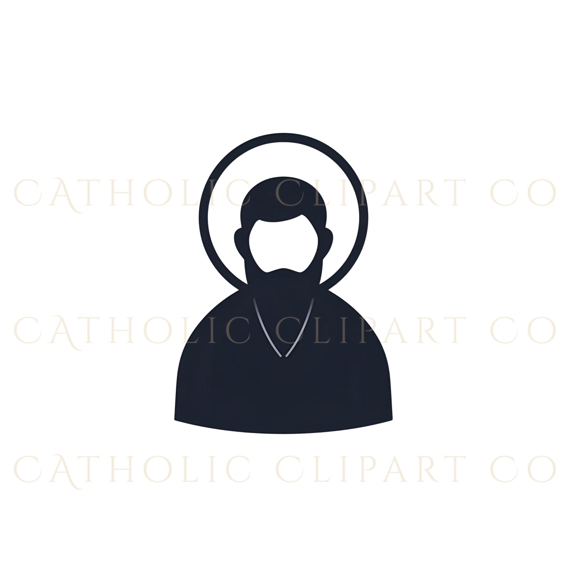 Holy figure silhouette pack, siluetas sagradas para diseño gráfico