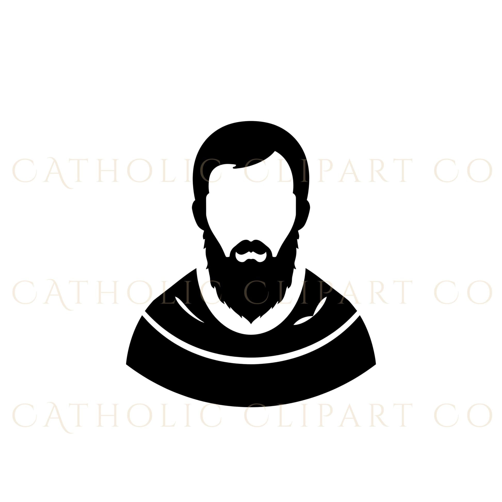 Saint clip art for church printables, clipart de santos para parroquias