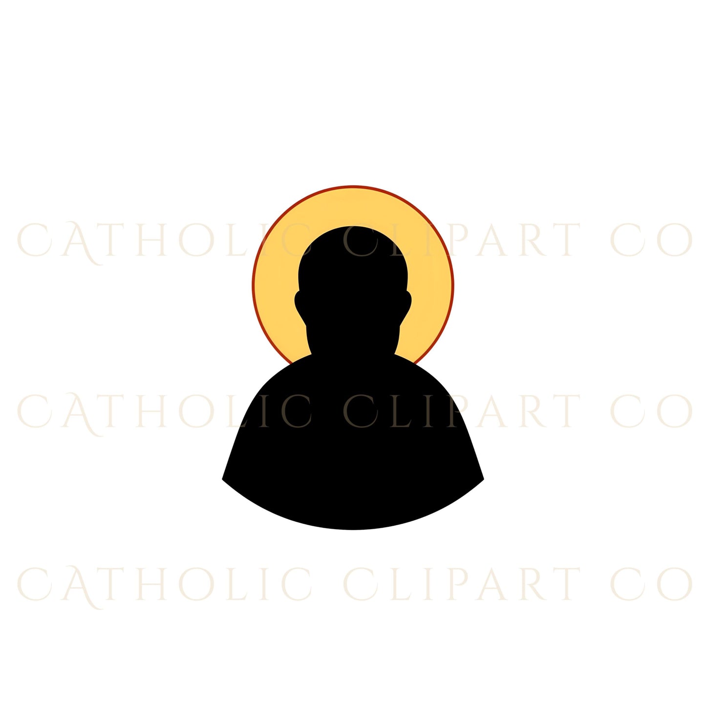 Catholic Saint Clipart Bundle | Saint Outline SVG PNG JPG | Religious Silhouette Pack for Cricut, Christian Art, Faith Design