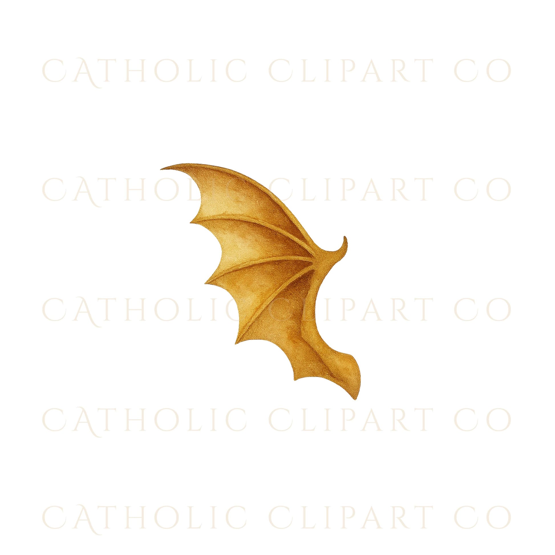 Dragon silhouette Catholic clipart PNG | Clipart católico del dragón en silueta