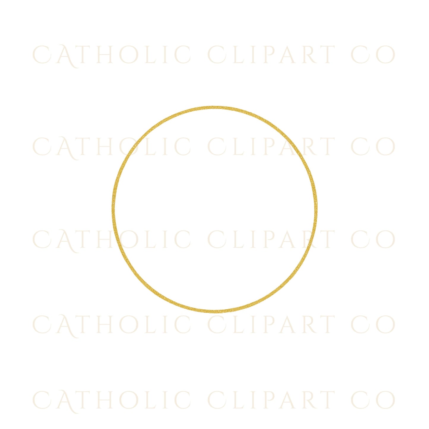 Ornate gold foil border for Catholic designs / Borde ornamentado en oro foil para diseños católicos