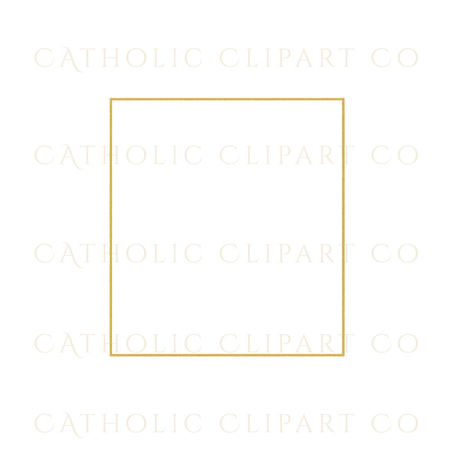 Holy card style frame with gold foil texture / Marco estilo estampa religiosa con textura oro foil