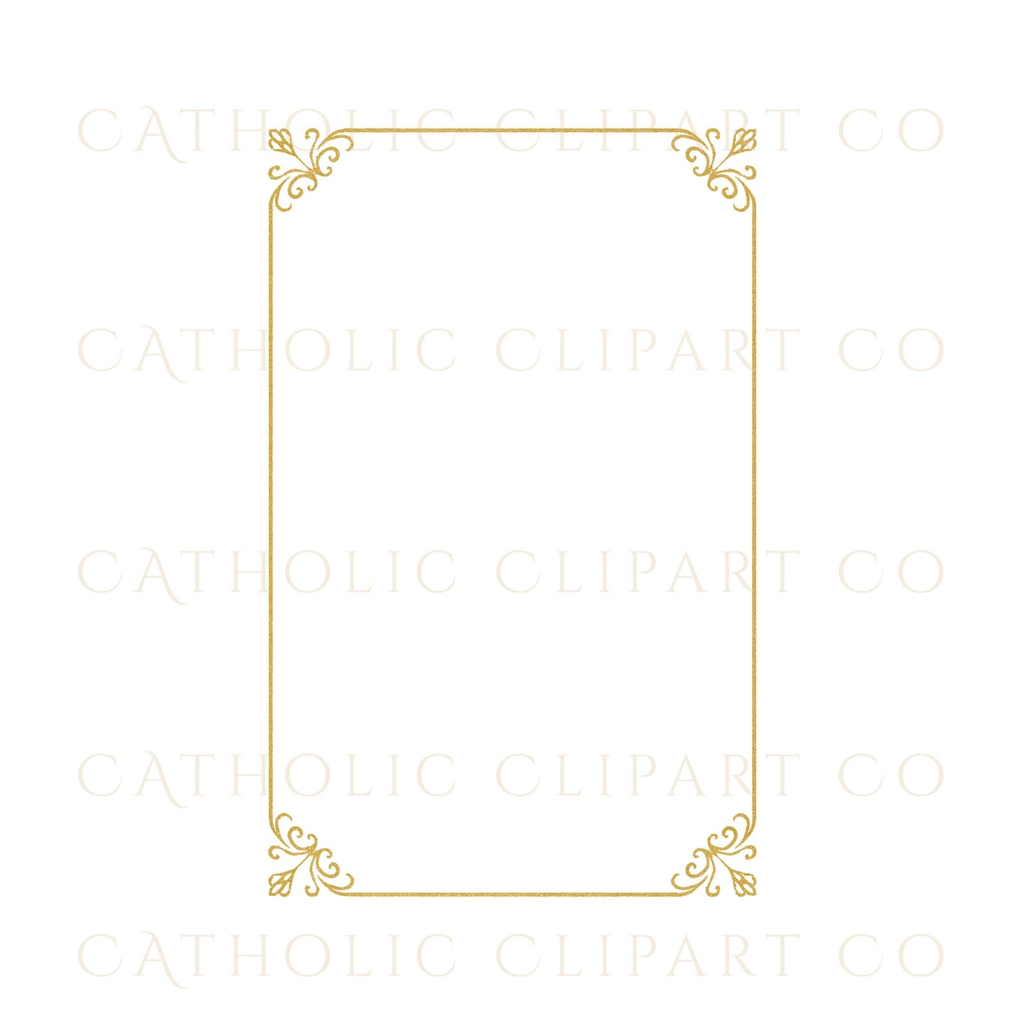 Elegant gold oval frame for Christian art / Marco ovalado dorado elegante para arte cristiano
