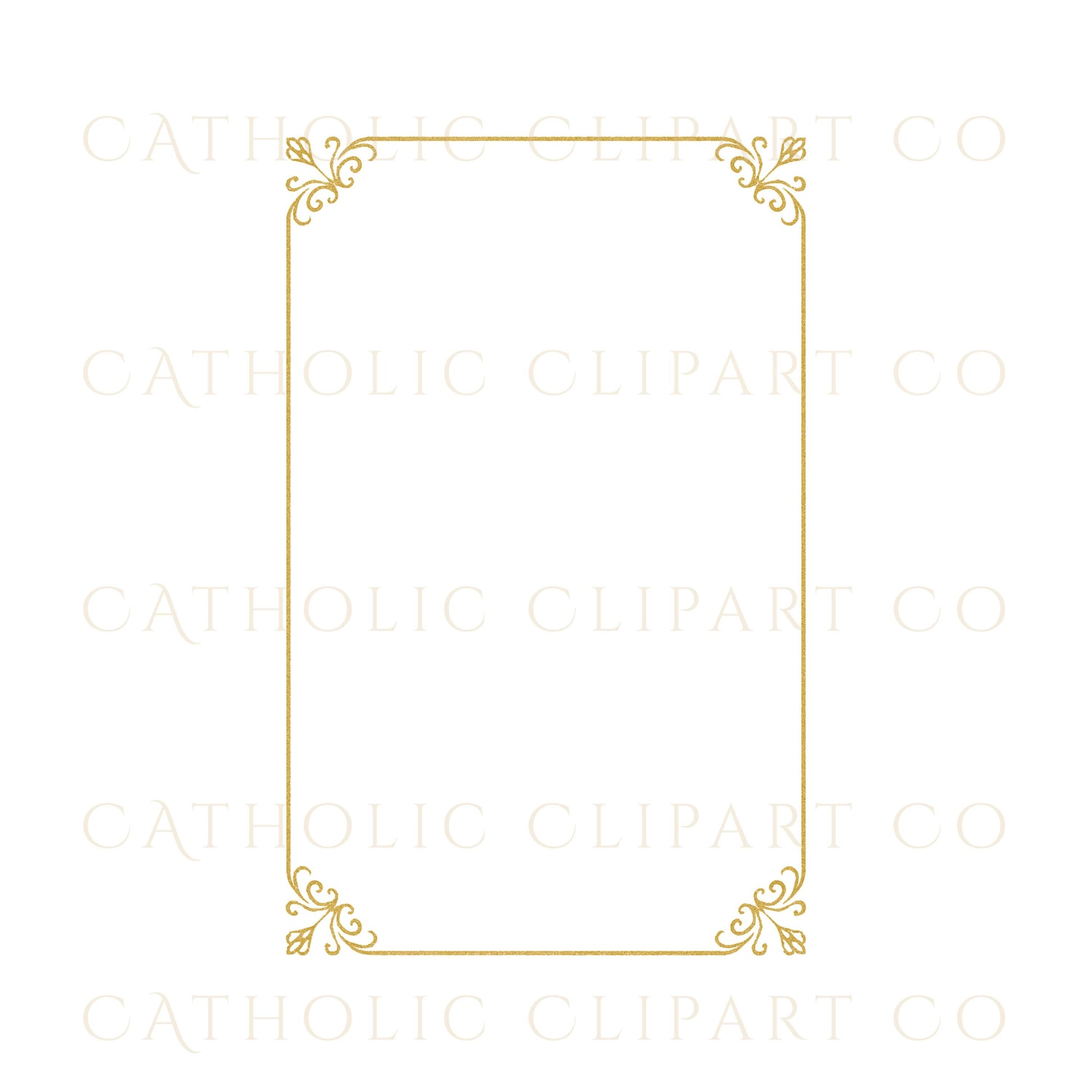 Elegant gold oval frame for Christian art / Marco ovalado dorado elegante para arte cristiano