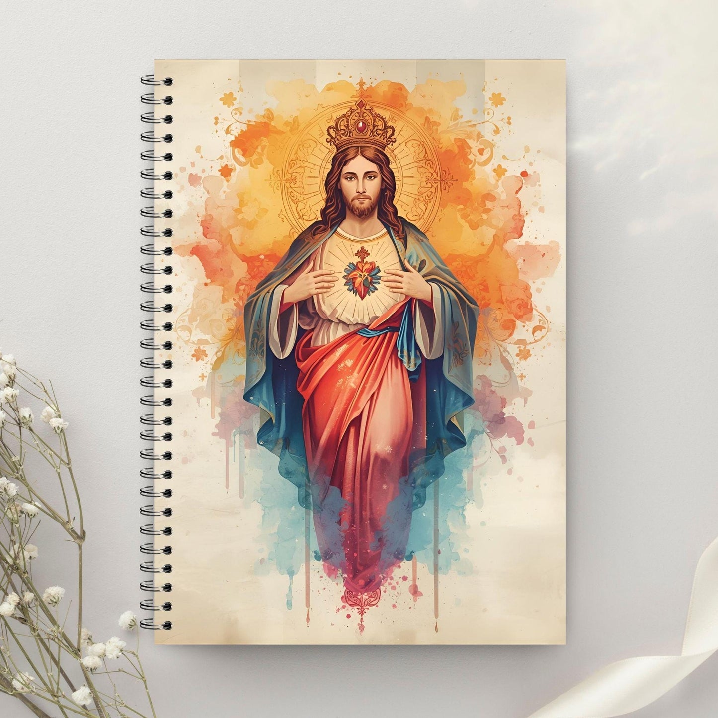 Holy Devotion Series Volume 1 digital papers with Jesus and Mary artwork / Papeles digitales de la serie Holy Devotion con ilustraciones de Jesús y María