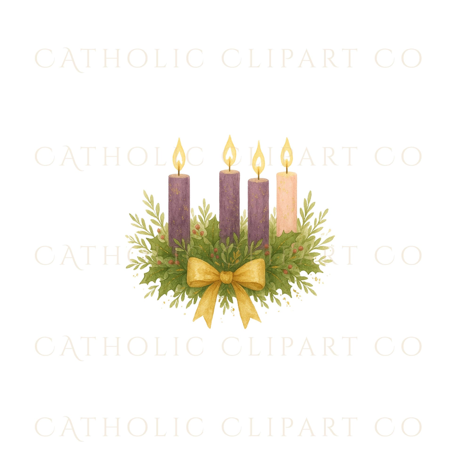 Purple Advent candles clipart PNG, clipart PNG de velas moradas de Adviento.