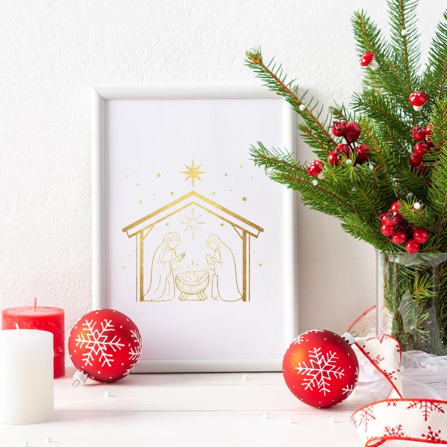 Catholic Christmas nativity image, imagen del nacimiento católico
