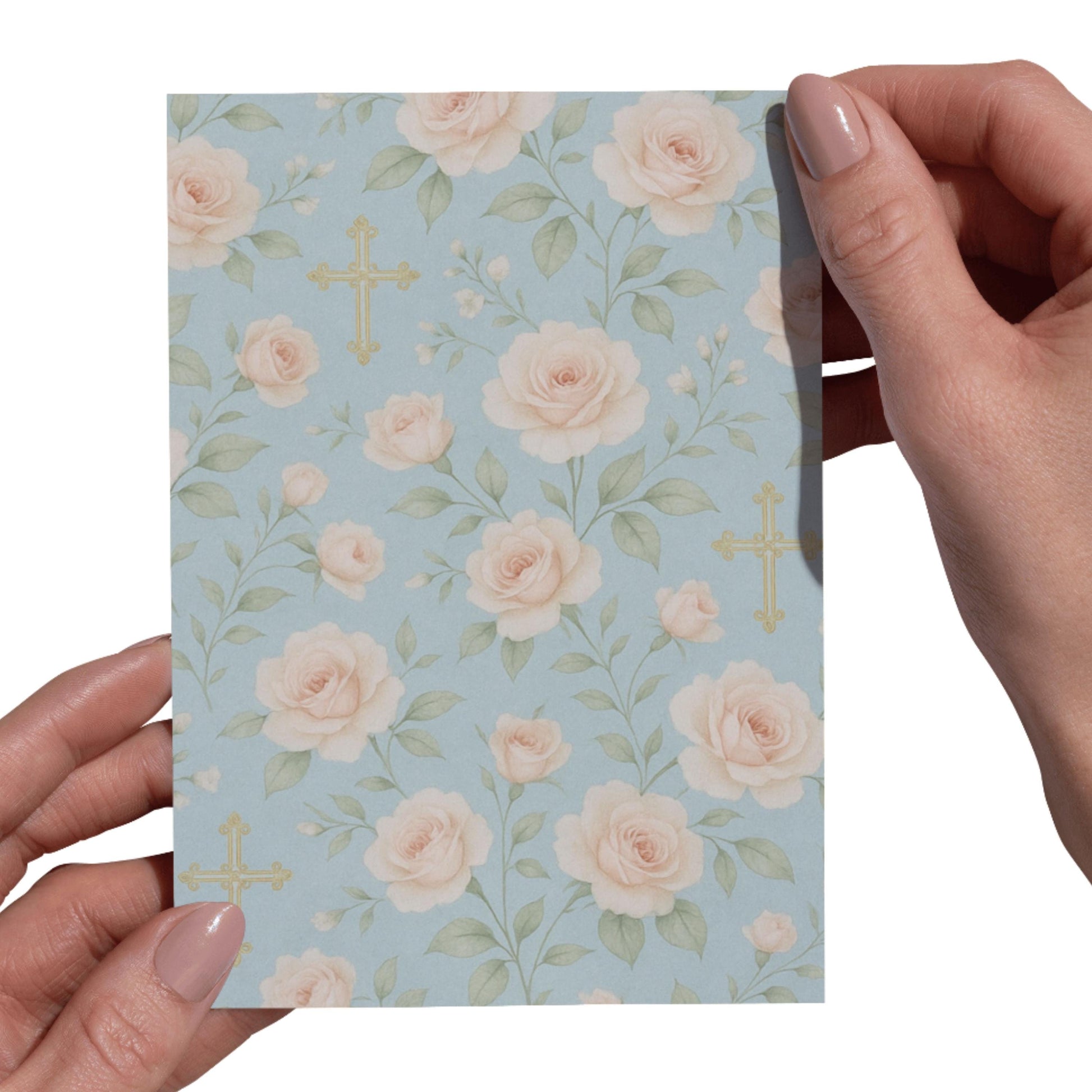 Soft peach rose pattern for scrapbooking and journaling • Patrón de rosas melocotón para scrapbooking y journaling