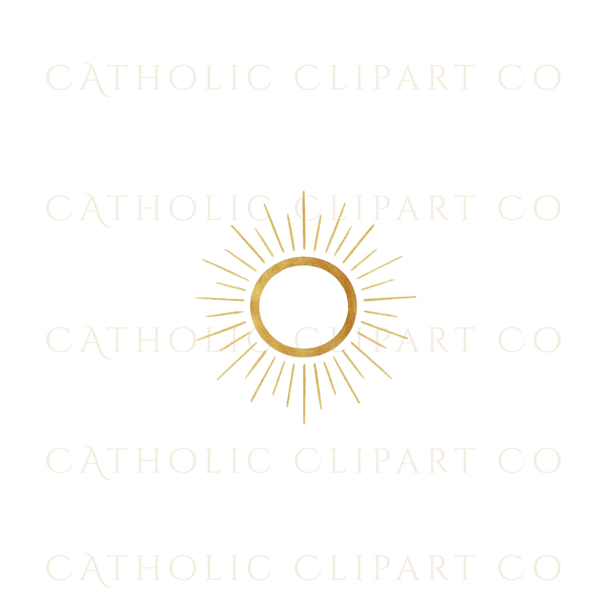 St. George gold foil aesthetic PNG | San Jorge con detalles dorados PNG