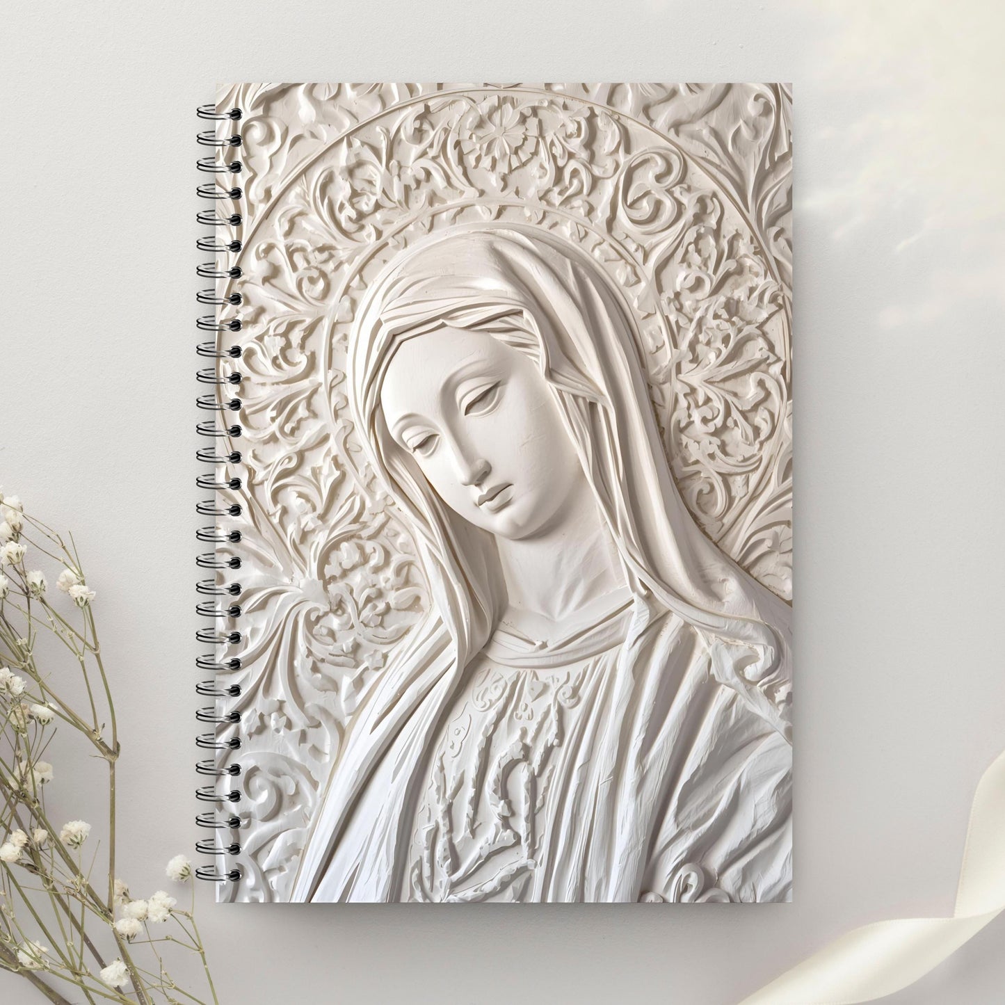 Marian relief art 12x12 JPG / Arte mariano en relieve 12x12 JPG