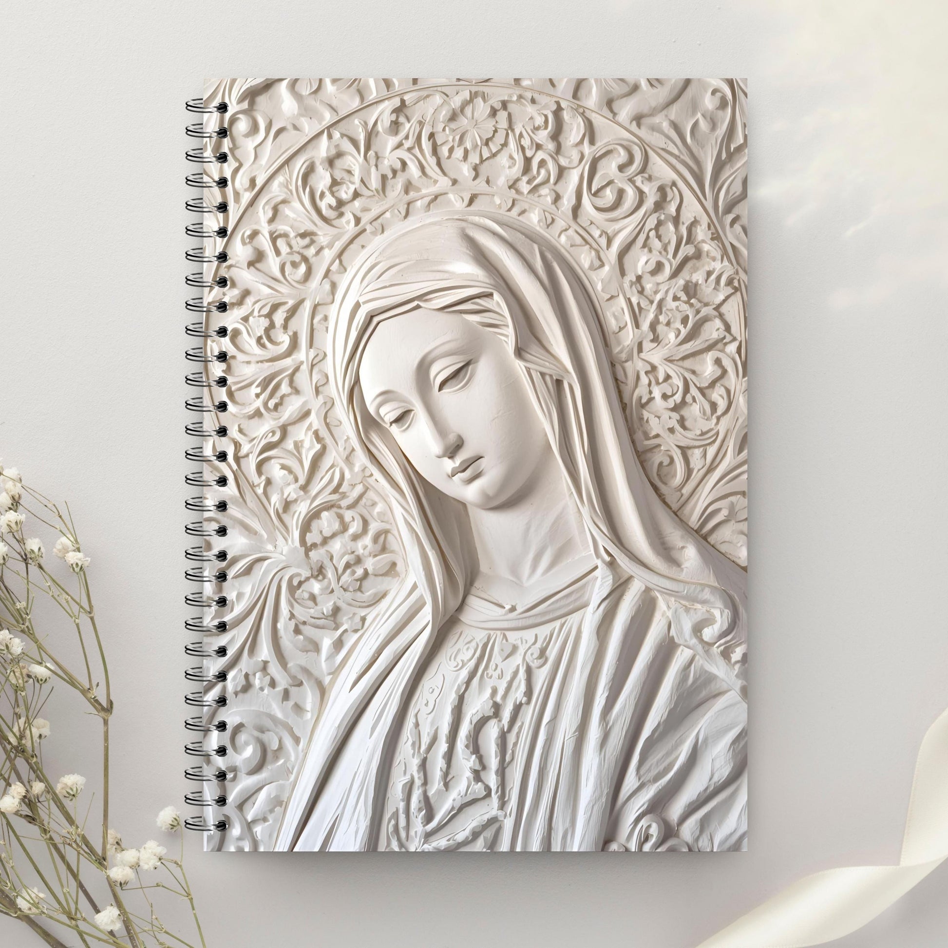Marian relief art 12x12 JPG / Arte mariano en relieve 12x12 JPG