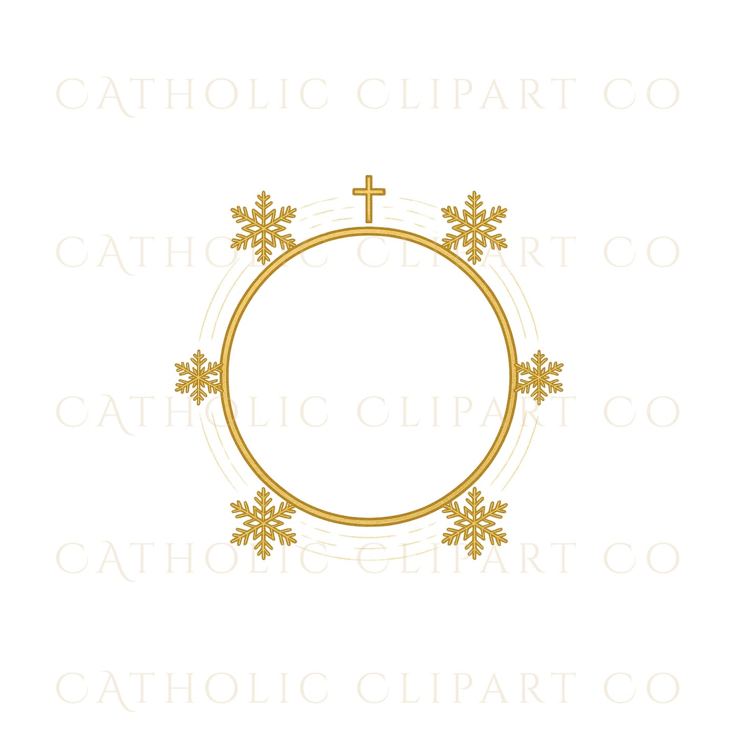 Holly and berry wreath frame with gold accents • Marco de corona con acebo y bayas con toques dorados