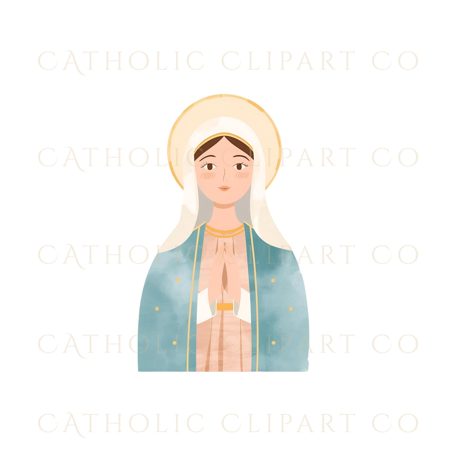 Hand-drawn Marian illustration PNG | Ilustración mariana dibujada a mano en PNG