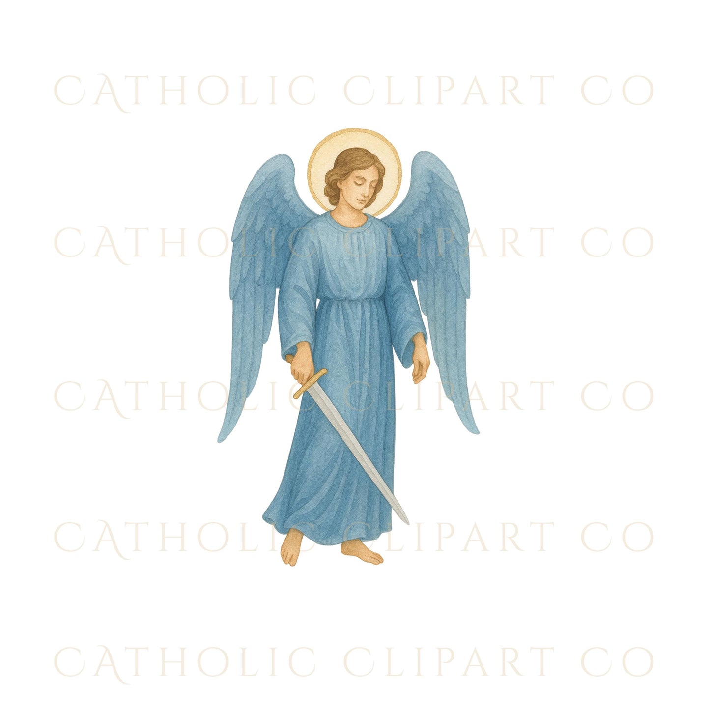 Saint Michael angel PNG for prayer cards and devotionals | Ángel San Miguel PNG para tarjetas de oración y devocionales
