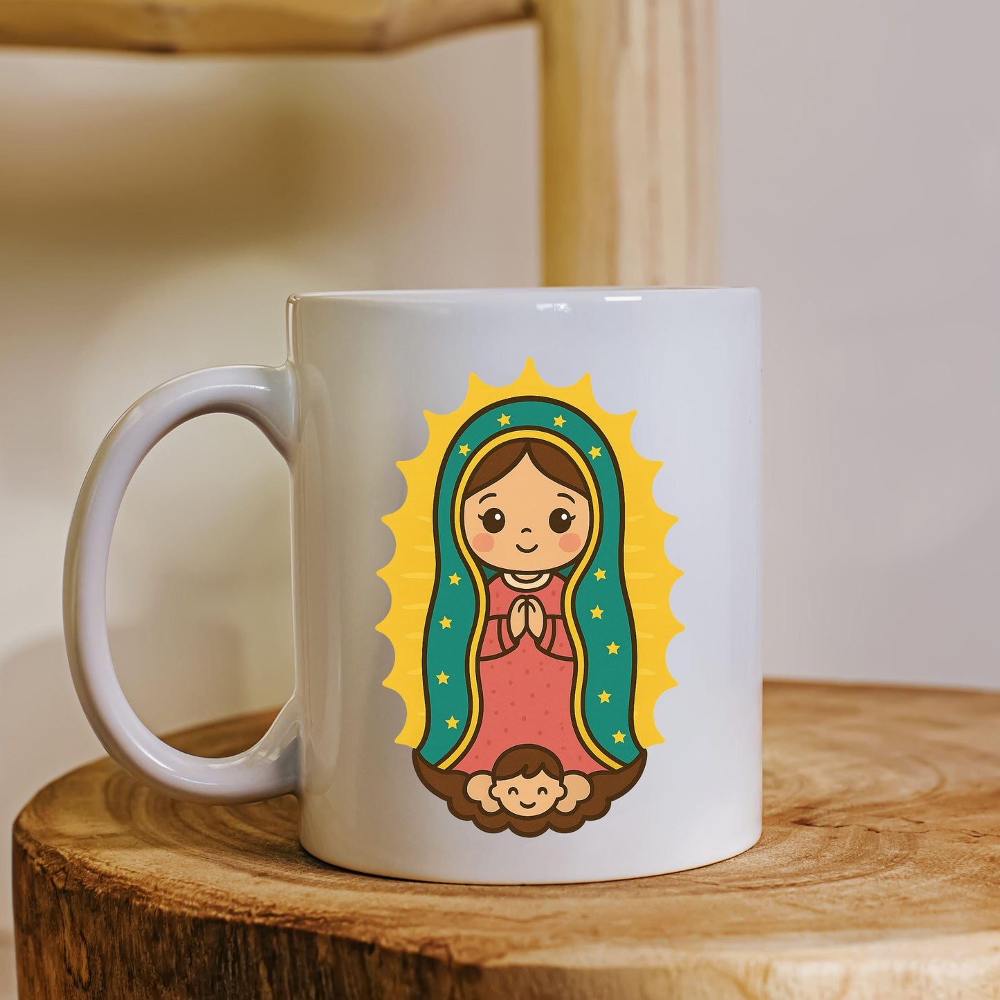 Our Lady of Guadalupe nursery wall art clipart – Clipart de la Virgen de Guadalupe para decoración infantil