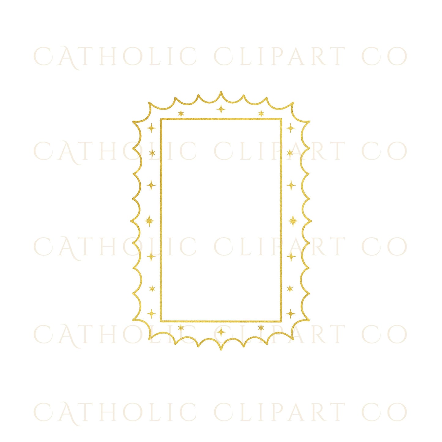 Foil gold frame for invitations and stationery – marco de oro foil para invitaciones y papelería