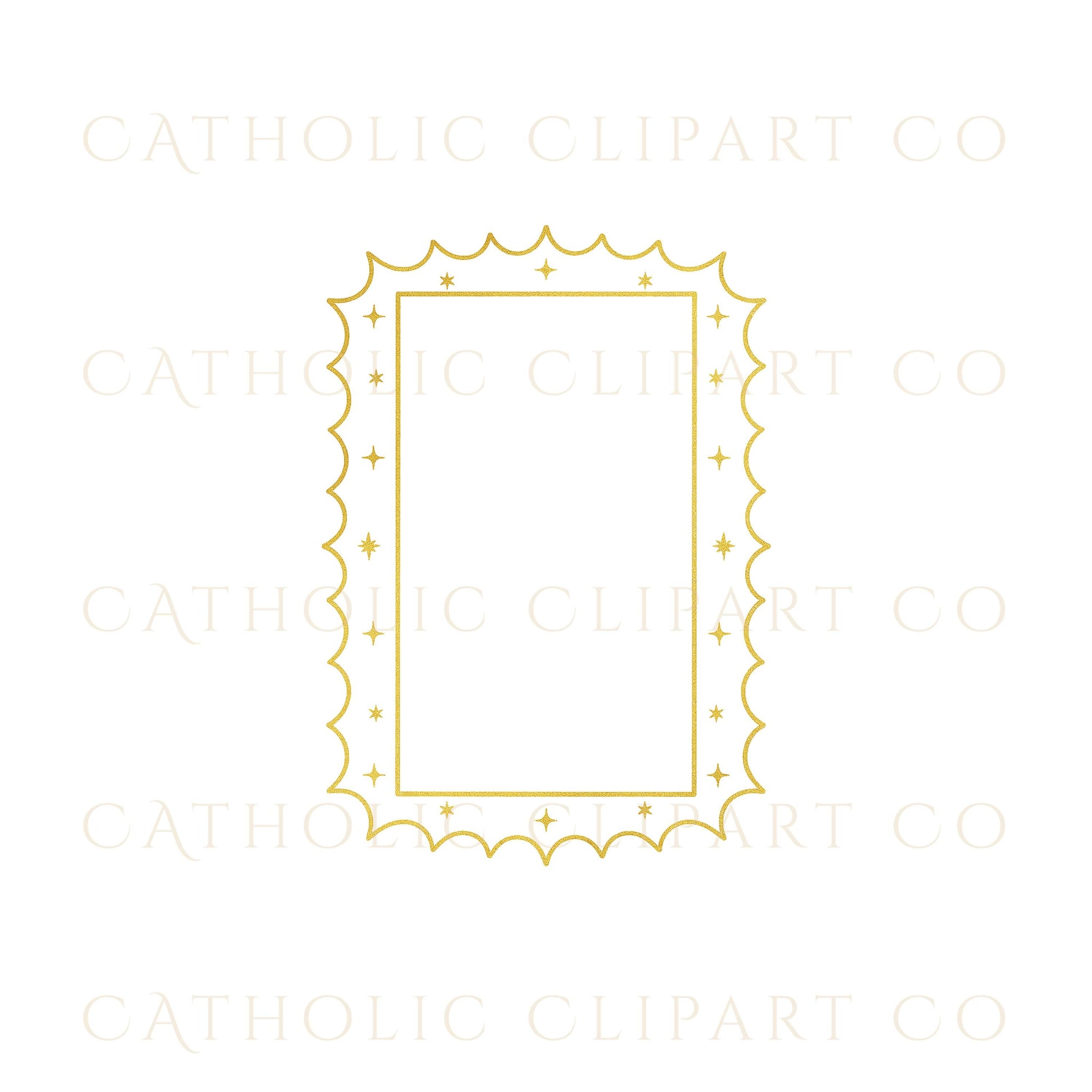 Foil gold frame for invitations and stationery – marco de oro foil para invitaciones y papelería