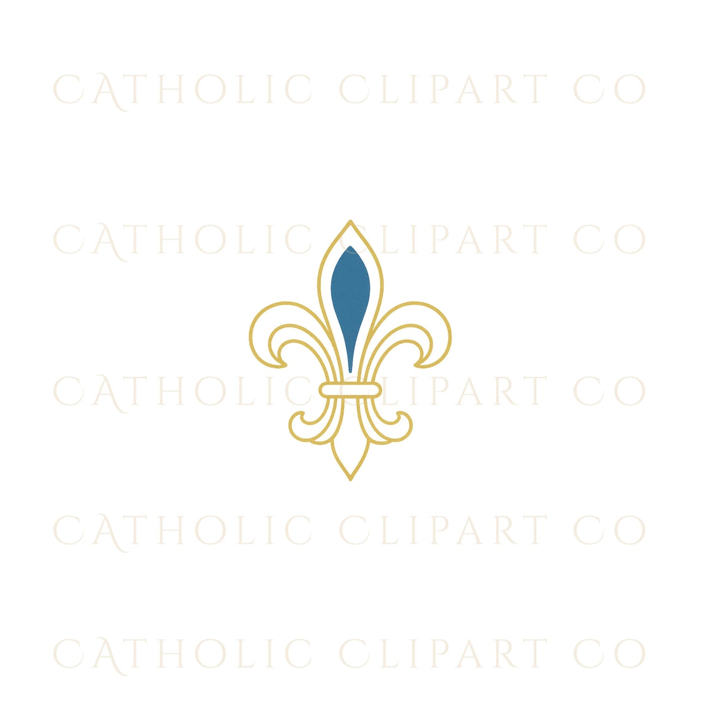 Marian wedding clipart with blue and gold Catholic designs – Clipart mariano para boda con diseños católicos en azul y dorado
