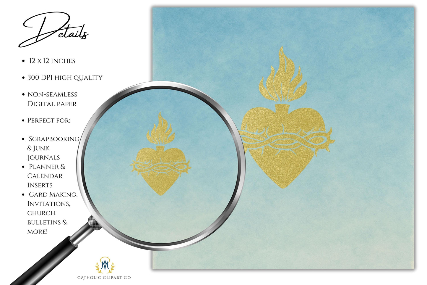 Gold radiant cross on blue watercolor background — Cruz radiante dorada sobre fondo acuarela azul