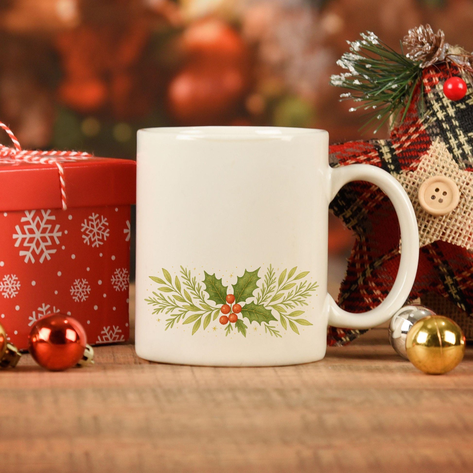 Holy Christmas wreath with Marian and Nativity symbols — Guirnalda navideña sagrada con símbolos marianos y del Nacimiento