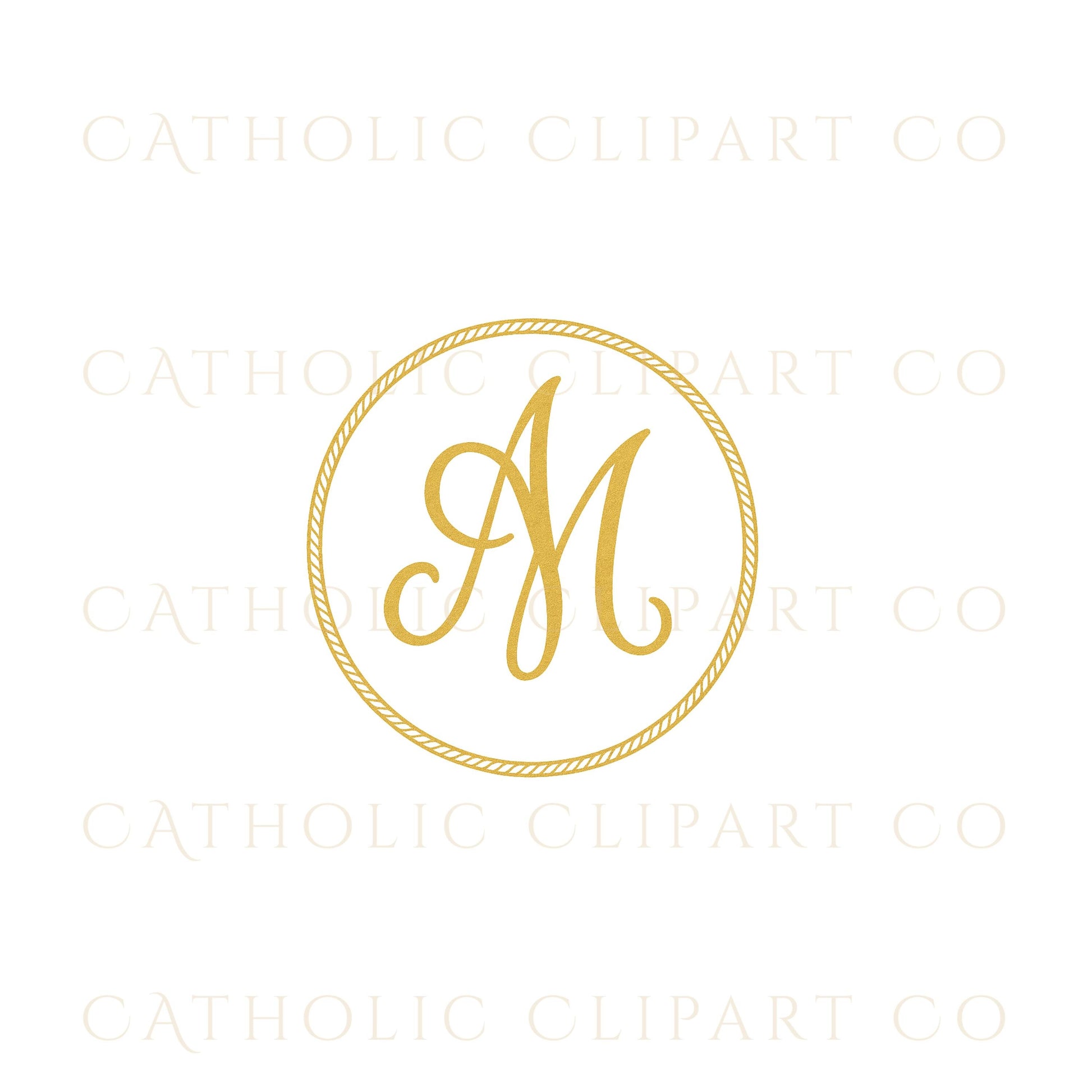 Pink Marian monogram symbol • Símbolo mariano rosa