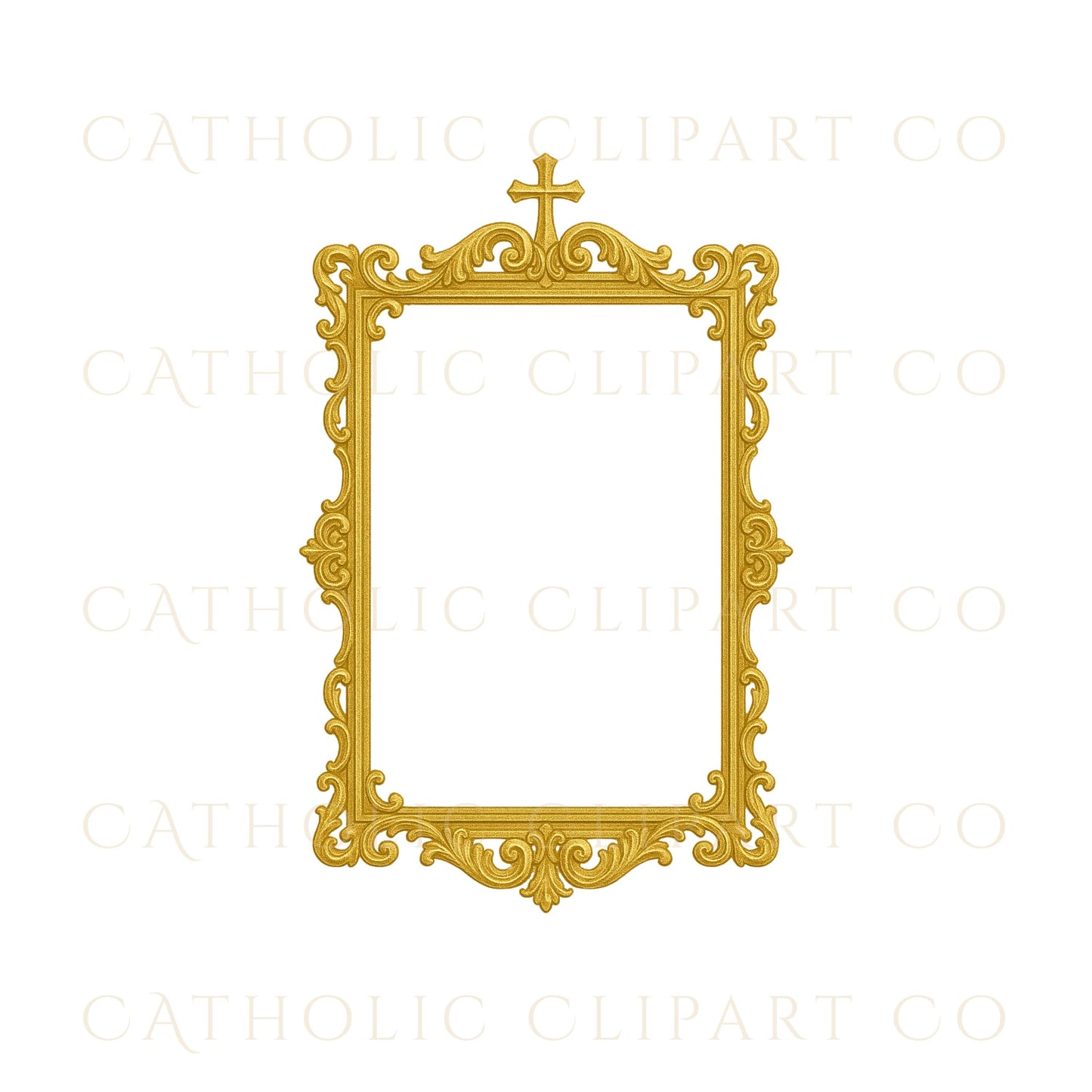 Marian star halo circle frame with twelve stars • Marco circular con halo mariano y doce estrellas