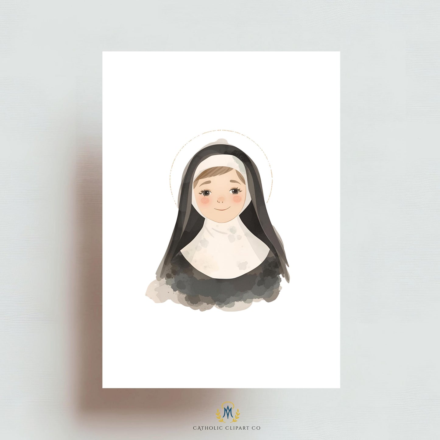 Cute saint clipart for kids projects | Clipart de santa tierna para proyectos infantiles