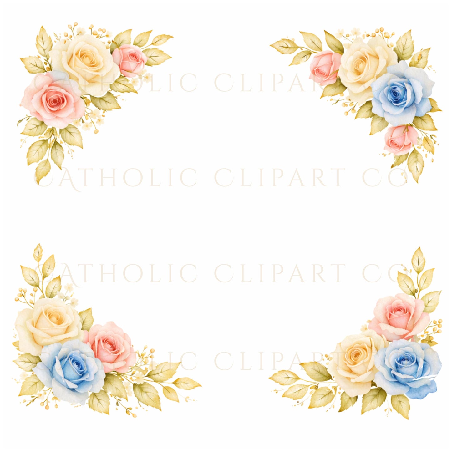 Gold aura and radiant rays clipart for Marian designs | Aura dorada y rayos radiantes para diseños marianos