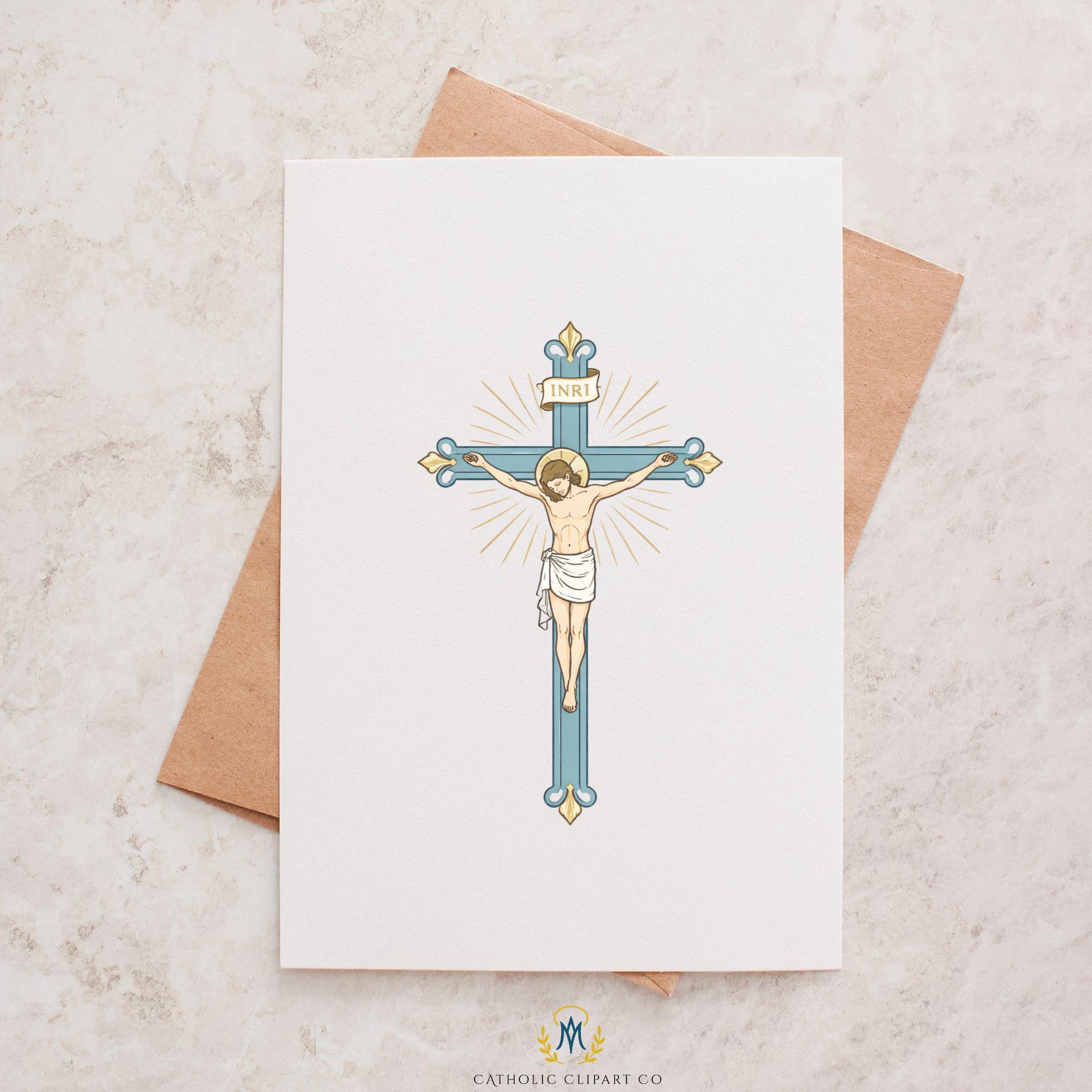 Reverent Catholic crucifix image featuring Jesus Christ | Imagen reverente de crucifijo católico con Jesucristo