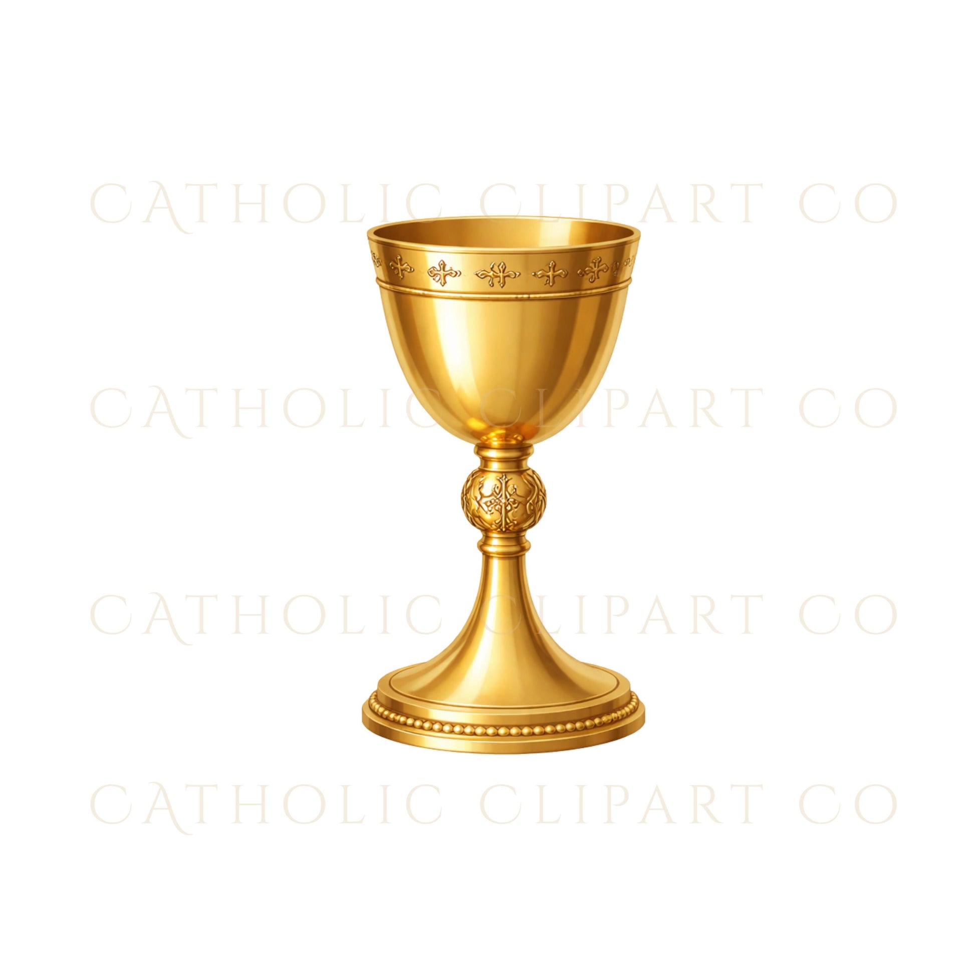 First Holy Communion serif text Catholic clipart — Texto serif de Primera Comunión en clipart católico