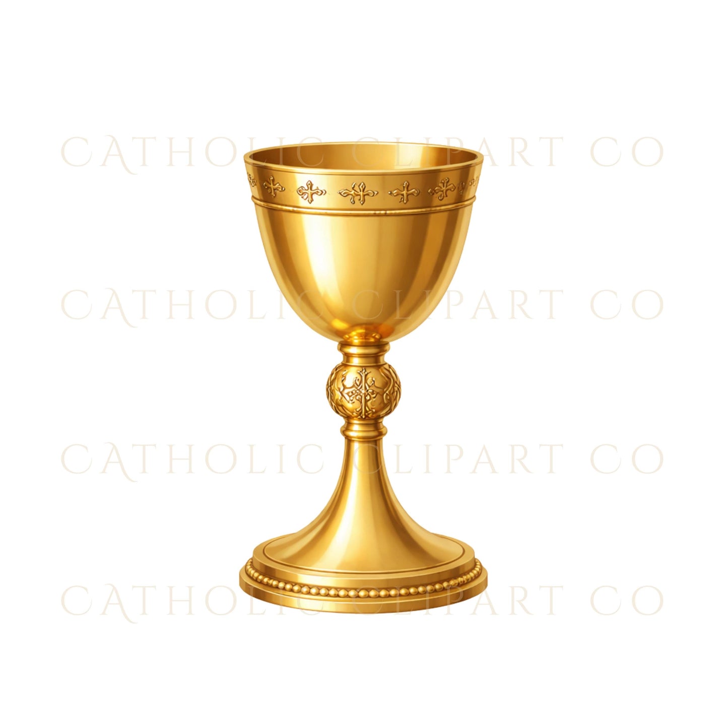 Sacred Eucharist clipart with radiant host and gold chalice Catholic artwork
Clipart de la Eucaristía con hostia radiante y cáliz dorado arte católico