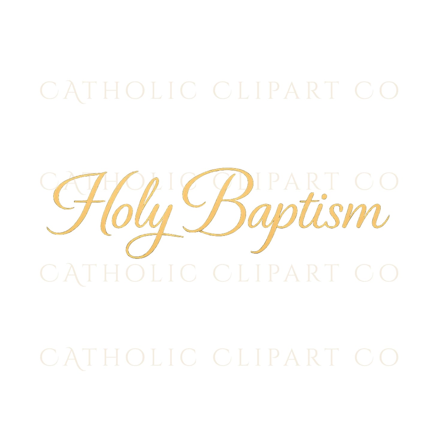 Holy Baptism gold text clipart
Texto Holy Baptism en dorado