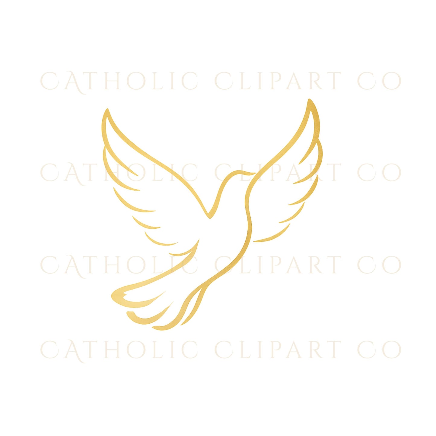 Holy Confirmation script text clipart in gold / Texto “Holy Confirmation” en clipart dorado